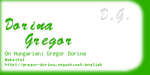 dorina gregor business card